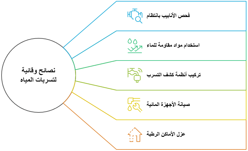 نصائح وقائية لتجنب مشاكل تسربات المياه في المستقبل