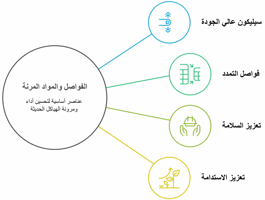 الفواصل والمواد المرنة